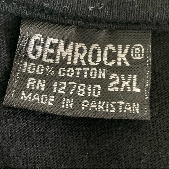 Gemrock vintage Y2K/90’s black Native American graphic shirt size 2XL (F1) - Picture 6 of 6